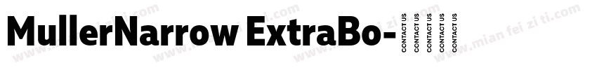 MullerNarrow ExtraBo字体转换